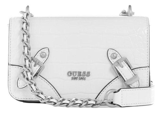 Mini Cartera Guess Mujer Didi Mini Crossbody Flap Blanco-0