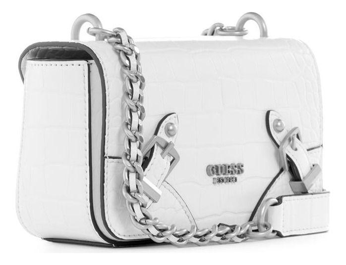 Mini Cartera Guess Mujer Didi Mini Crossbody Flap Blanco-1