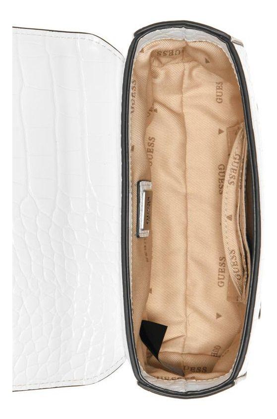 Mini Cartera Guess Mujer Didi Mini Crossbody Flap Blanco-3