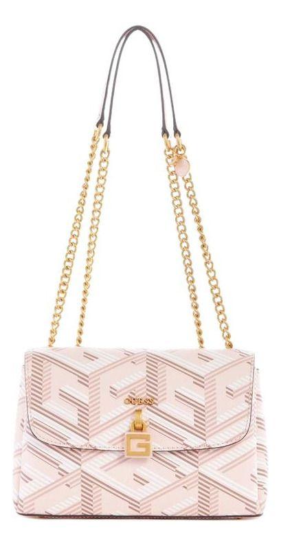 Cartera Guess Mujer Montreal Cnvrtble Xbody Flap Rosado.-0