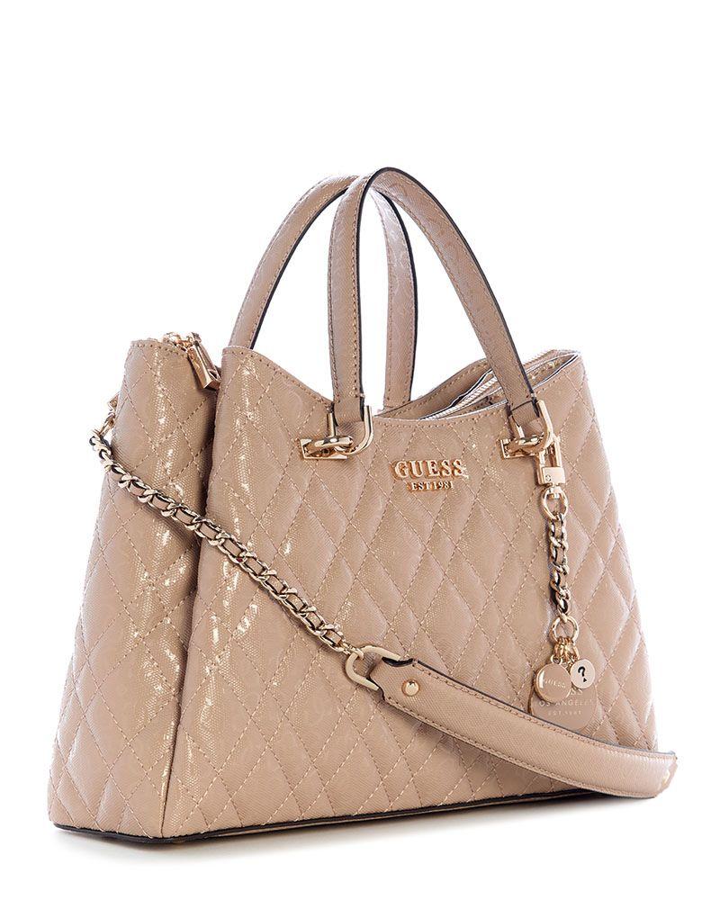 Cartera Guess Mujer Isemay Gfriend Shldr Satchel Café Claro-3