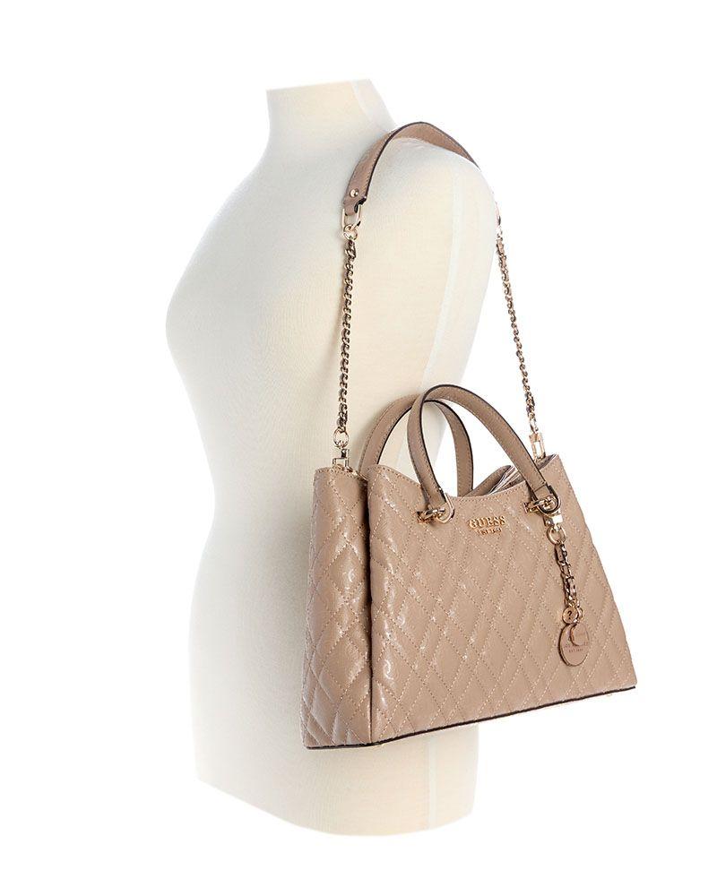 Cartera Guess Mujer Isemay Gfriend Shldr Satchel Café Claro-4