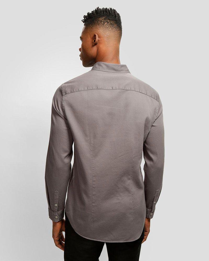 Camisa Guess Hombre Ls Sunset Shirt Gris-2
