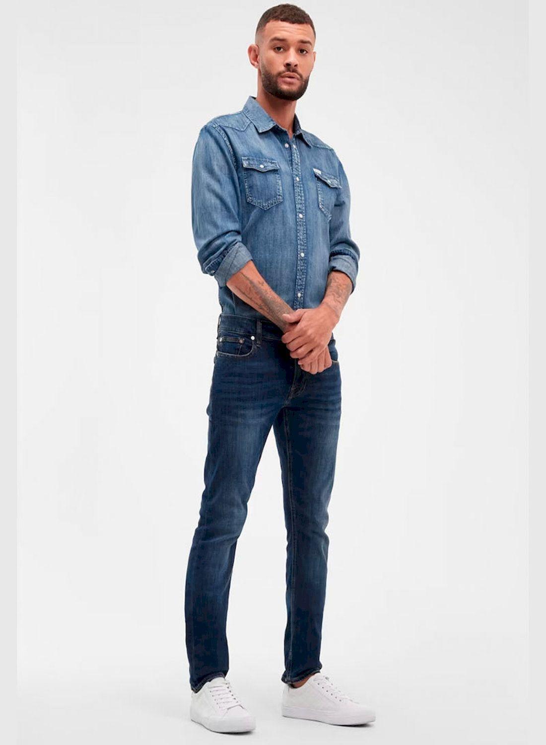 Jeans Skinny Basic Azul-1