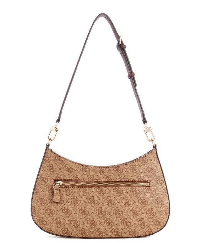 Cartera Guess Mujer Noelle Top Zip Shoulder Bag Café-2