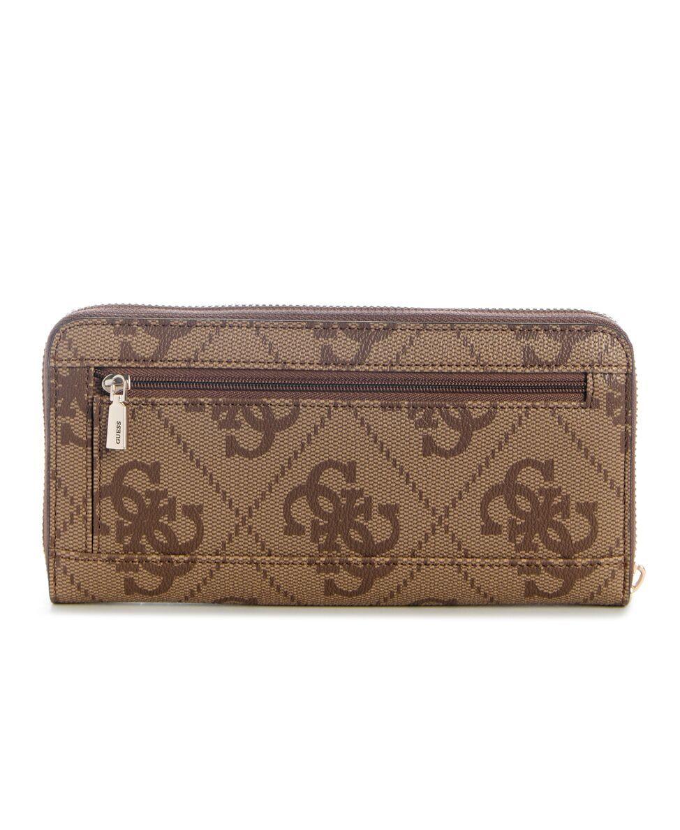 Billetera Janie Logo Slg Lrg Zip Around Marrón-1