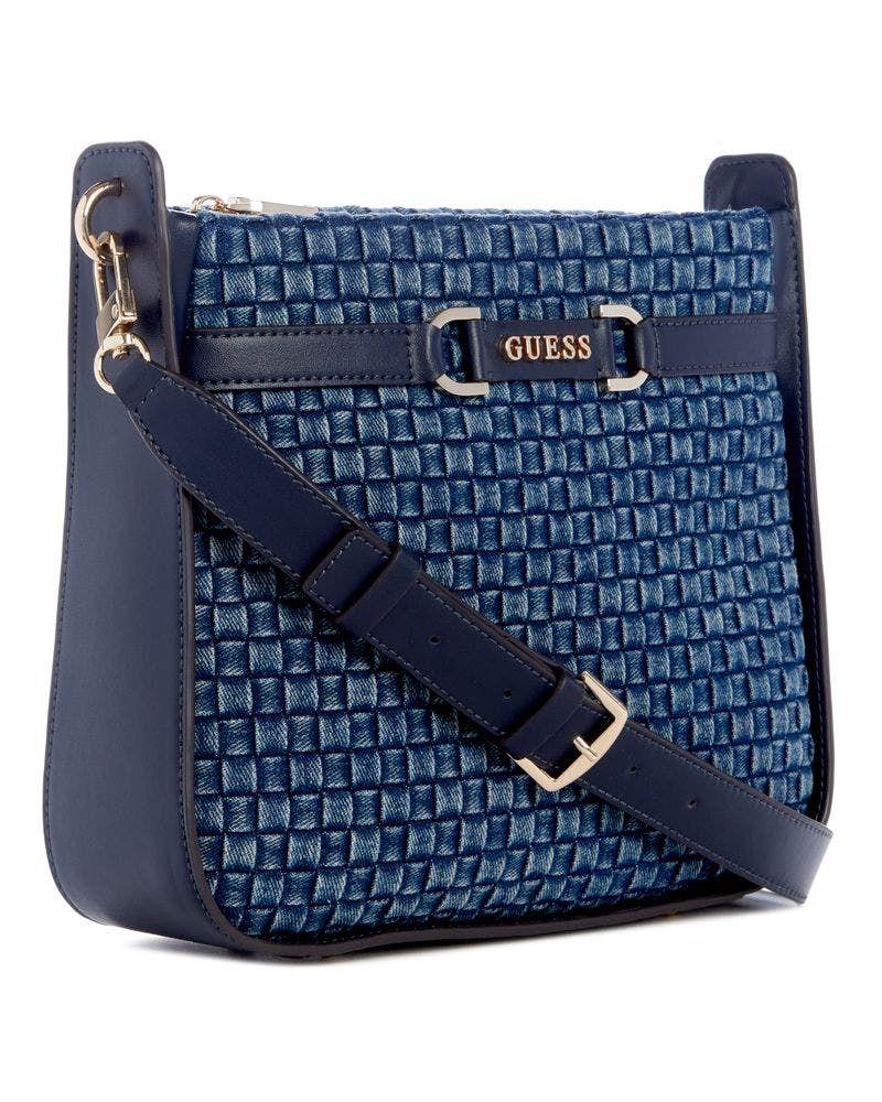 Cartera Guess Mujer Majka Hobo Azul-1