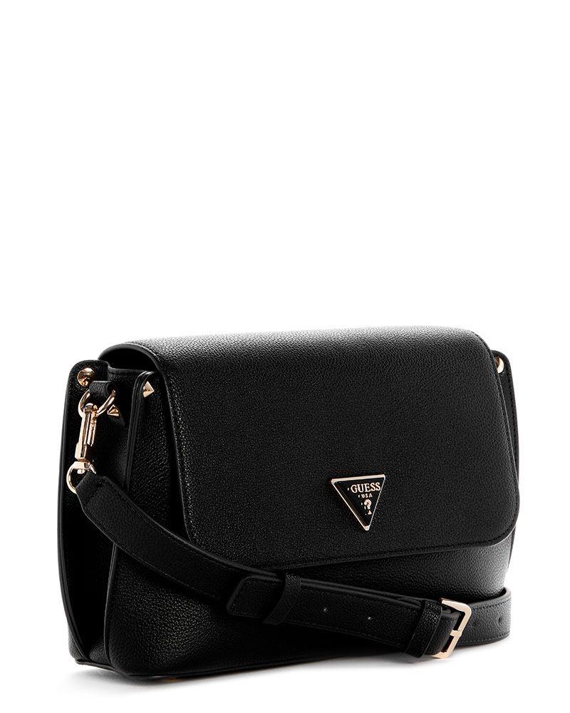 Cartera Guess Mujer Meridian Ii Flap Crossbody Negro-3