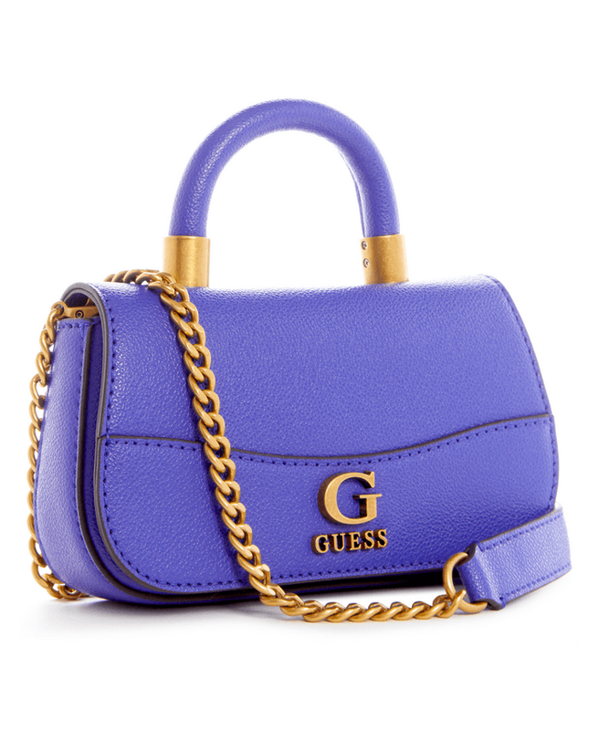 Mini Cartera Guess Mujer Nell Micro Mini Flap Azul-1
