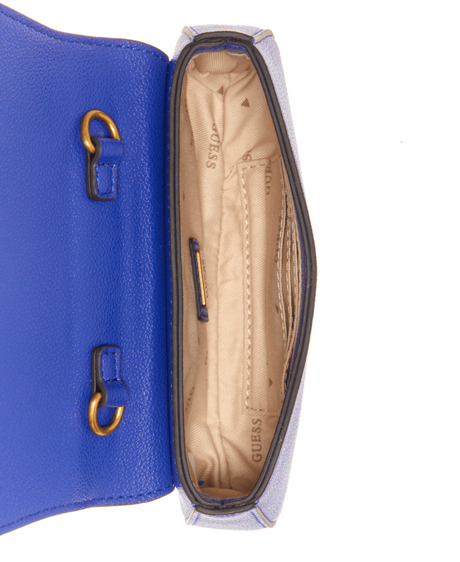 Mini Cartera Guess Mujer Nell Micro Mini Flap Azul-2
