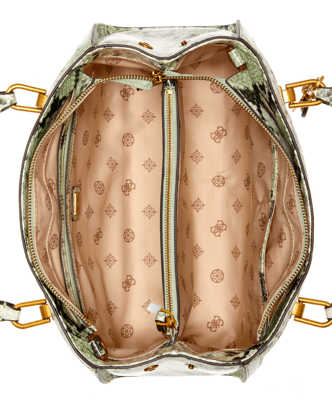Cartera Guess Mujer Abey Elite Girlfriend Satchel Verde-2