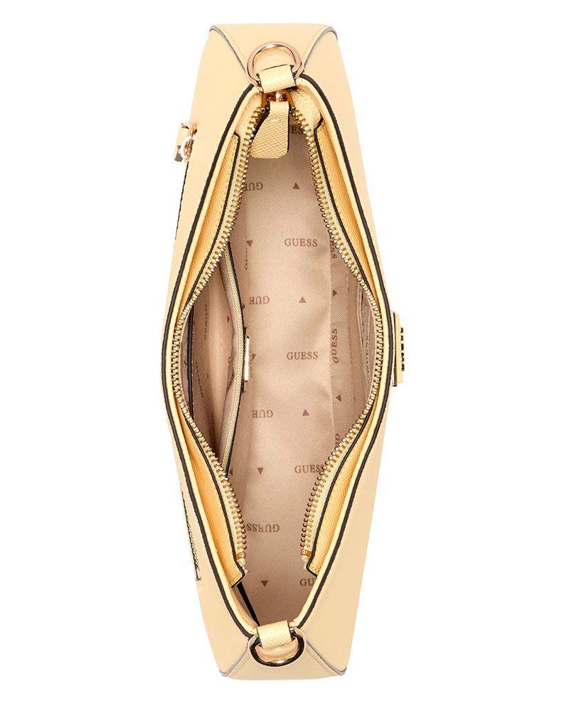 Cartera Guess Mujer Noelle Ii Zip Shoulder Bag Amarillo-3