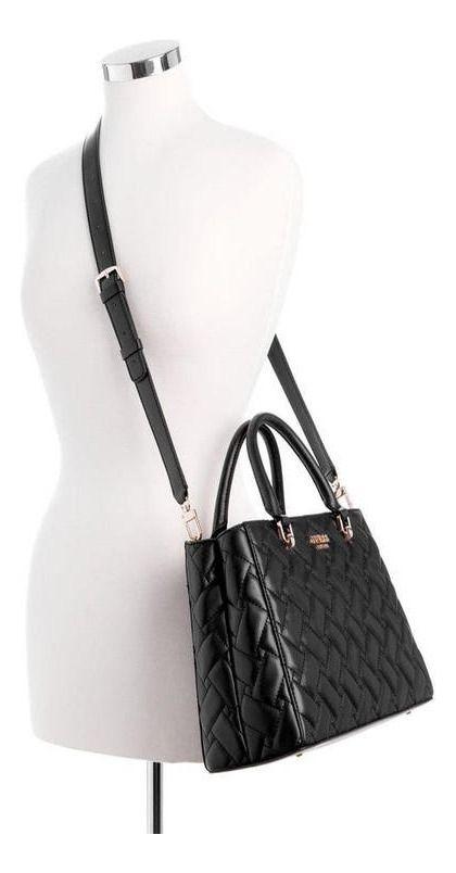 Cartera Guess Mujer Alanna Girlfriend Satchel Negro-4