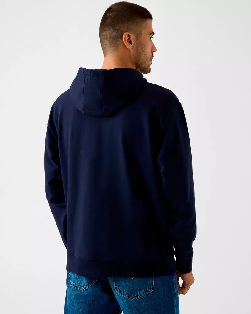 Poleron Eco Super Brushed Guess Bear Hoodie Azul-2