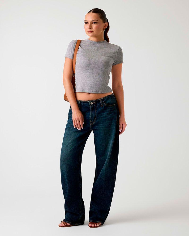 Polera Ss Licia Mock Nk Gris Mujer-3