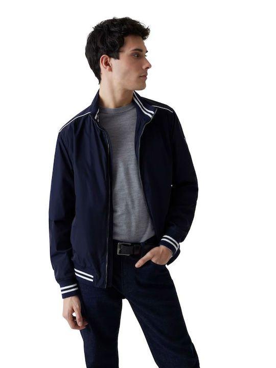 Chaqueta Urban Satin Bomber Azul-1