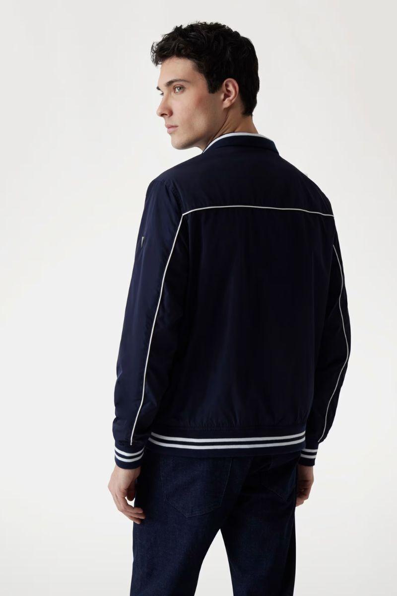 Chaqueta Urban Satin Bomber Azul-4