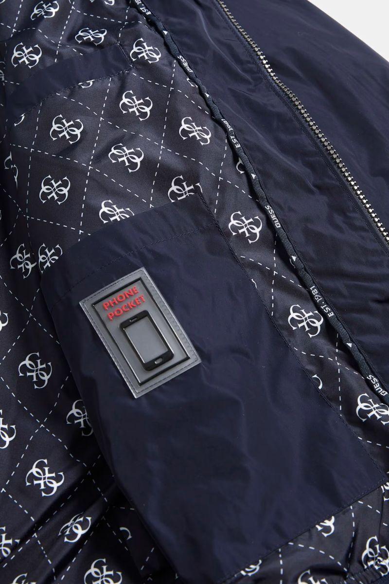 Chaqueta Urban Satin Bomber Azul-4