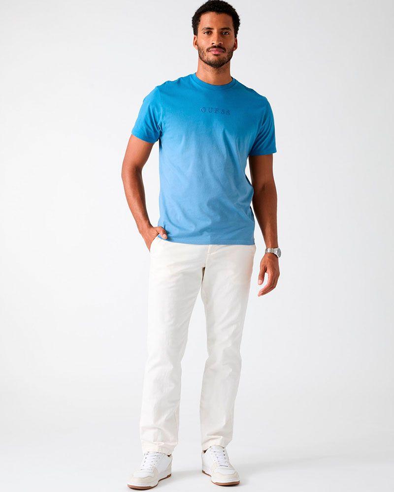 Polera Ss Bsc Guess Pima Tee Azul-1