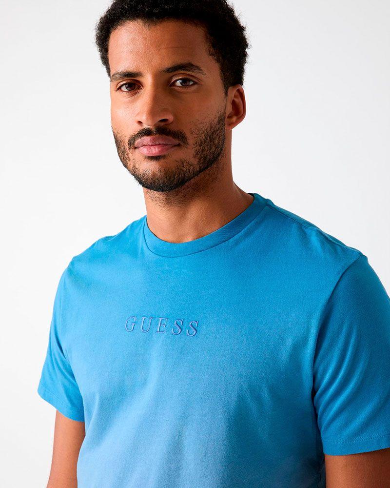 Polera Ss Bsc Guess Pima Tee Azul-2