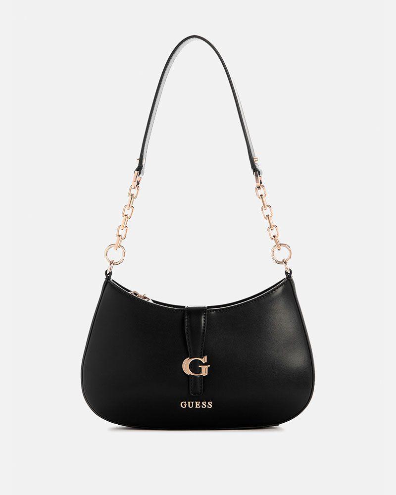 Cartera Carrie Zip Shoulder Bag Negro Guess | Paris.cl