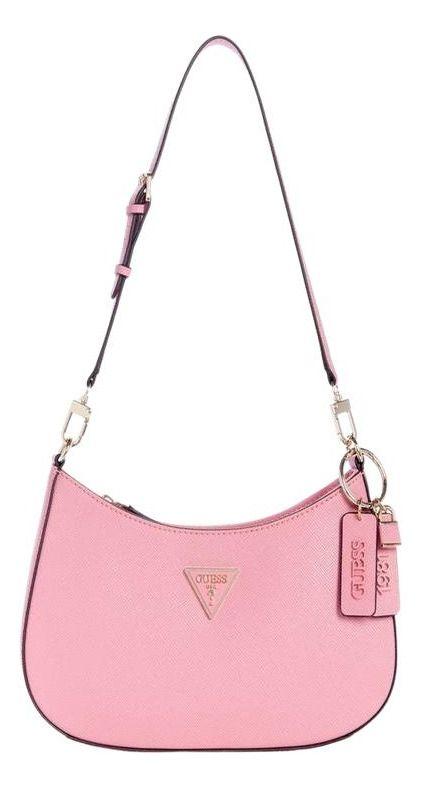 Cartera Guess Mujer Noelle Top Zip Shoulder Bag Rosado.-0