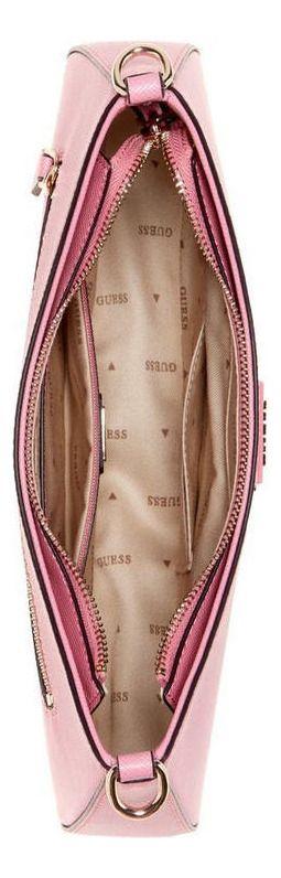 Cartera Guess Mujer Noelle Top Zip Shoulder Bag Rosado.-3