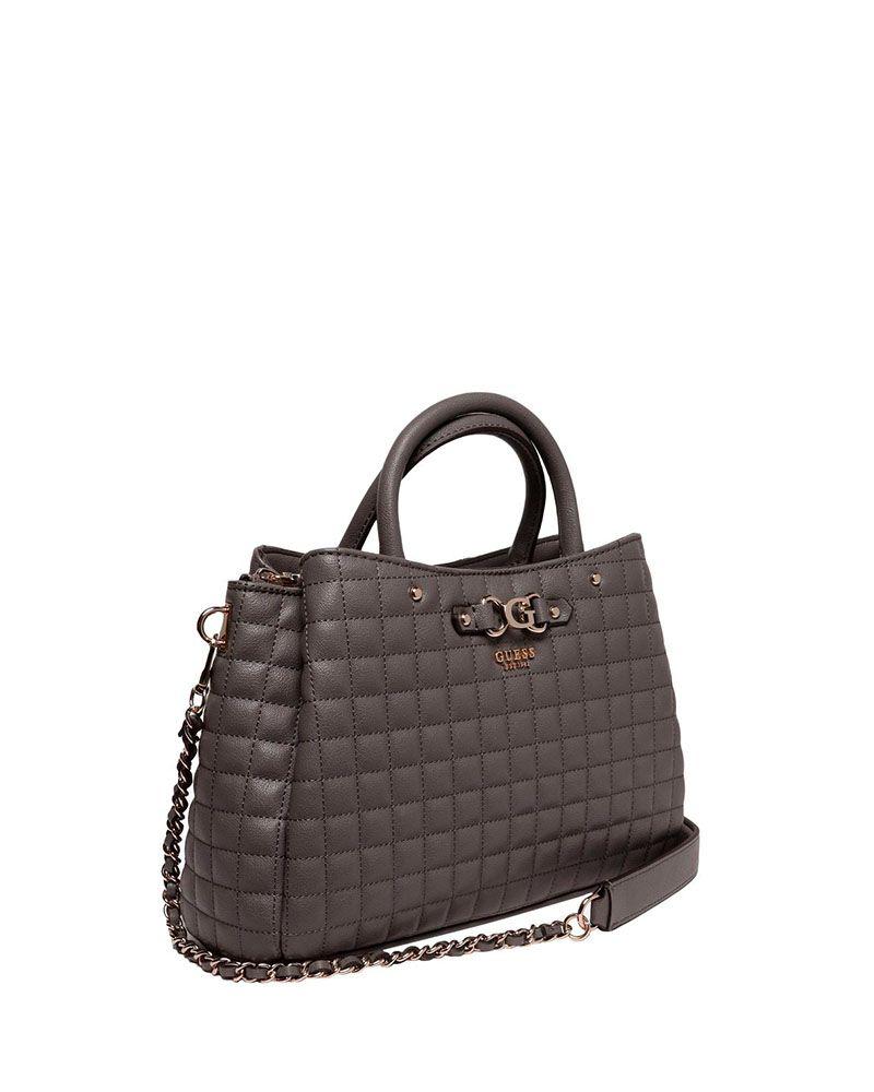 Cartera Guess Mujer Nadira Girlfriend Satchel Gris-1