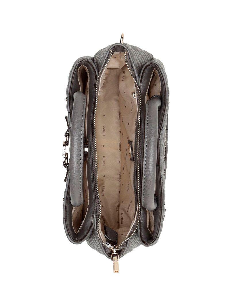 Cartera Guess Mujer Nadira Girlfriend Satchel Gris-3