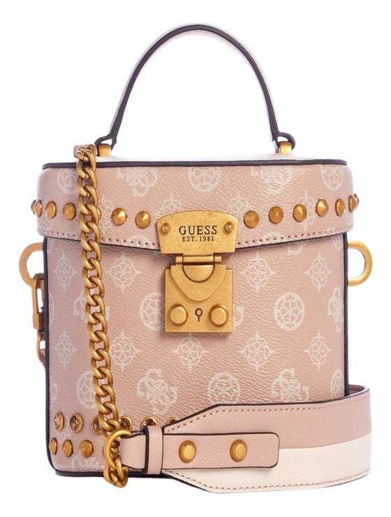 Mini Cartera Guess Mujer Fynna Mini Cannister Rosado-0