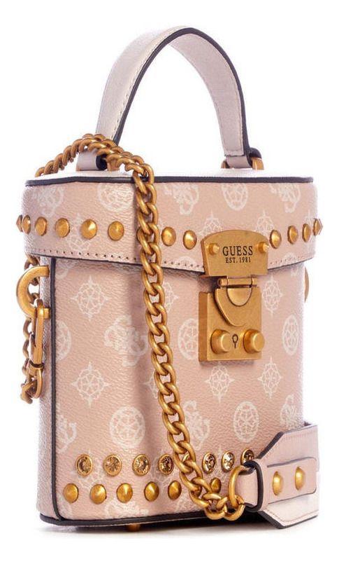 Mini Cartera Guess Mujer Fynna Mini Cannister Rosado-1