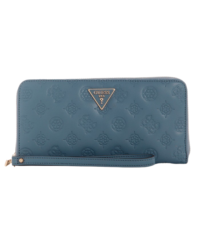 Billetera Guess Mujer La Femme Slg Large Zip Around Celeste-0