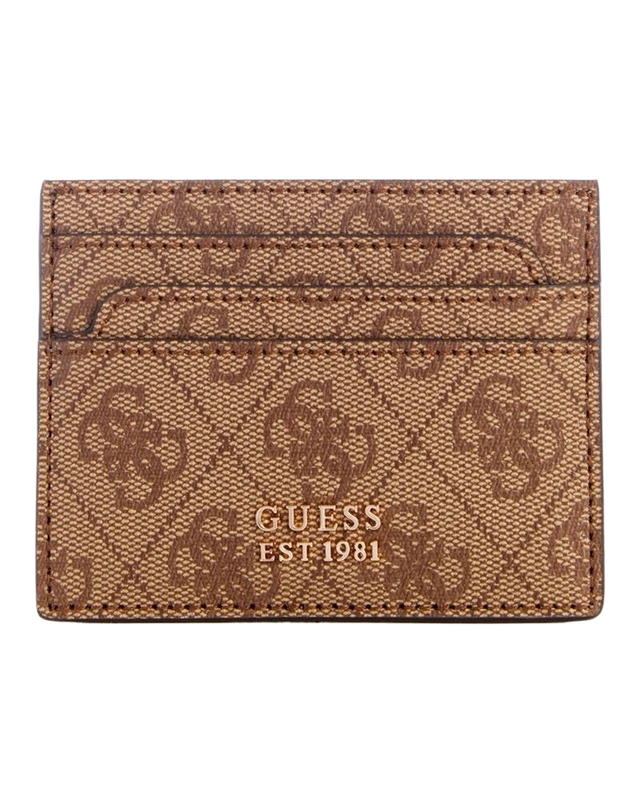 Billetera Guess Mujer Laurel Slg Card Holder Café.-0