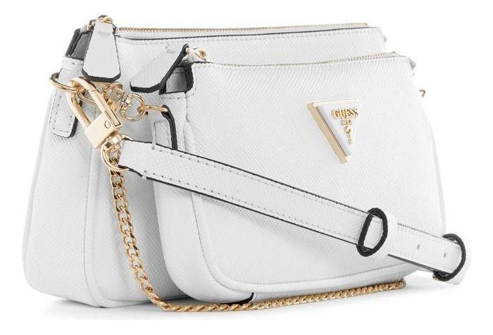 Cartera Guess Mujer Noelle Dbl Pouch Crossbody Blanco-1