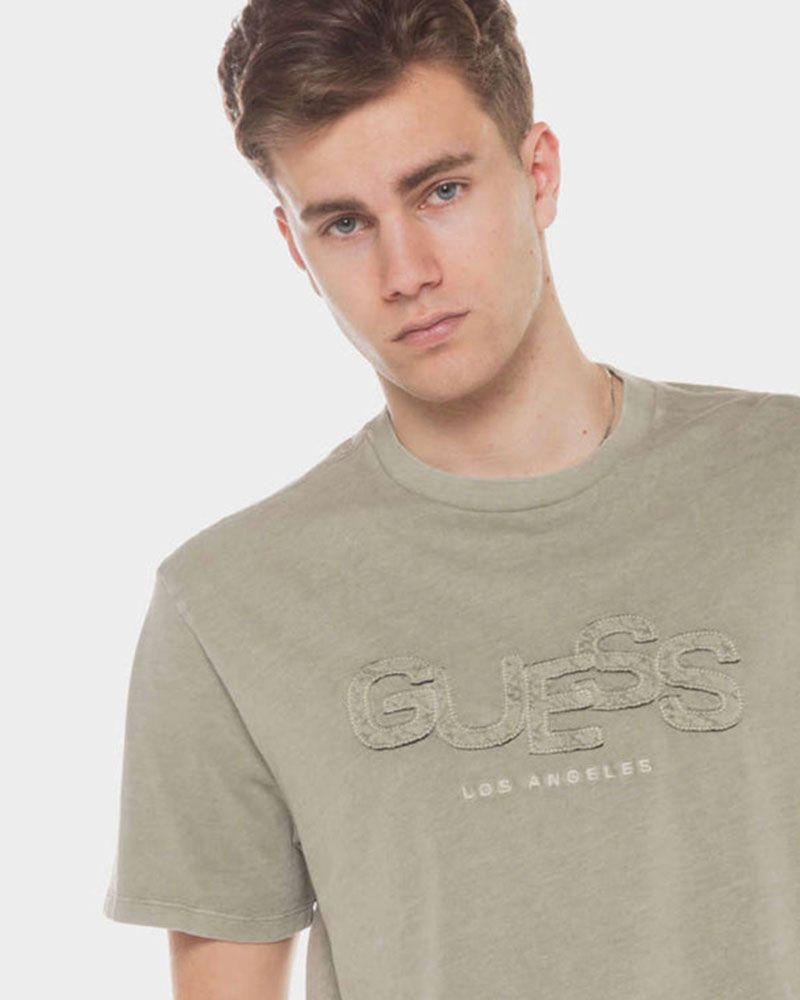Polera Ss Bsc Guess Stack Tee Verde-2