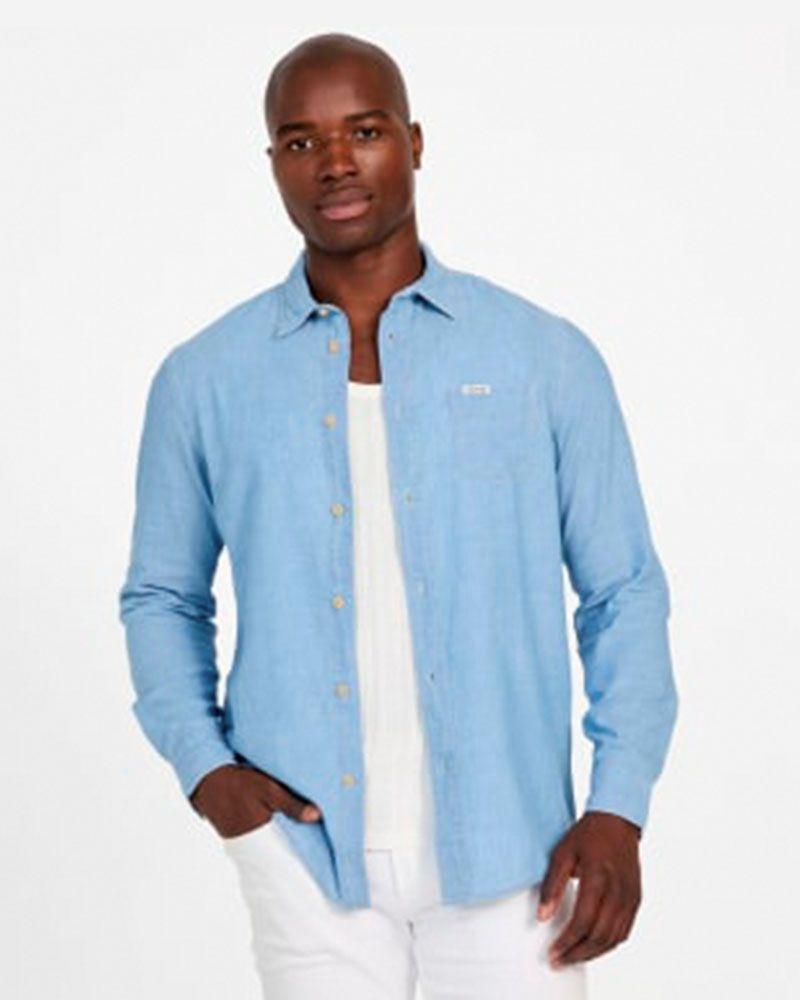 Camisa Ronnie Ls Shirt Azul-0