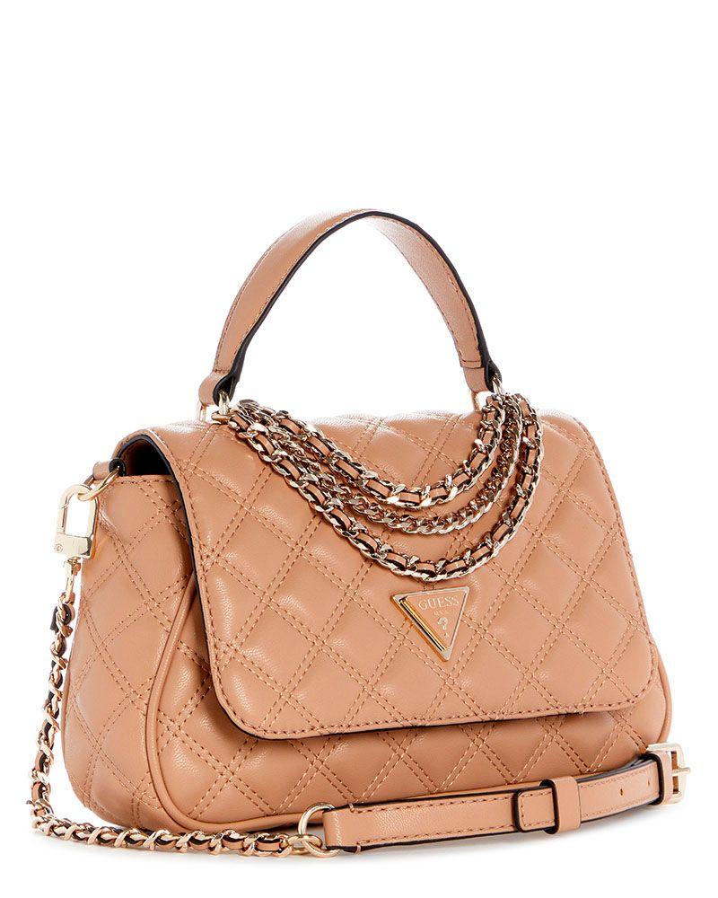 Cartera Giully Ii Top Handle Flap Beige-2