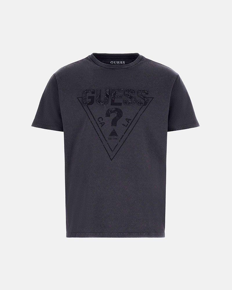 Polera Guess Hombre Ss Bsc Guess Inset Logo Tee Negro-4