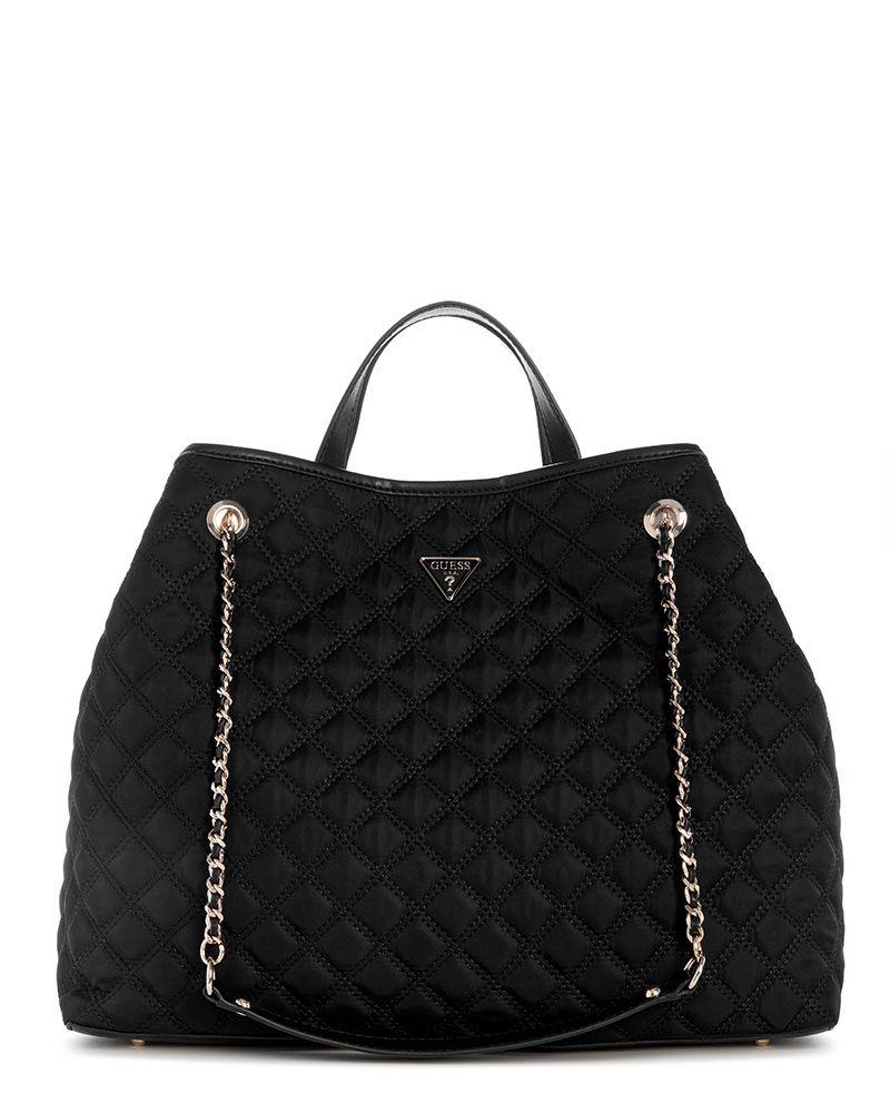 Cartera Guess Mujer Giully Ii Large 2 In 1 Tote Negro-0