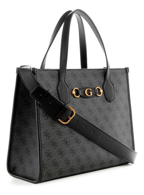 Cartera Guess Mujer Izzy 2 Comp Tote Negro-1
