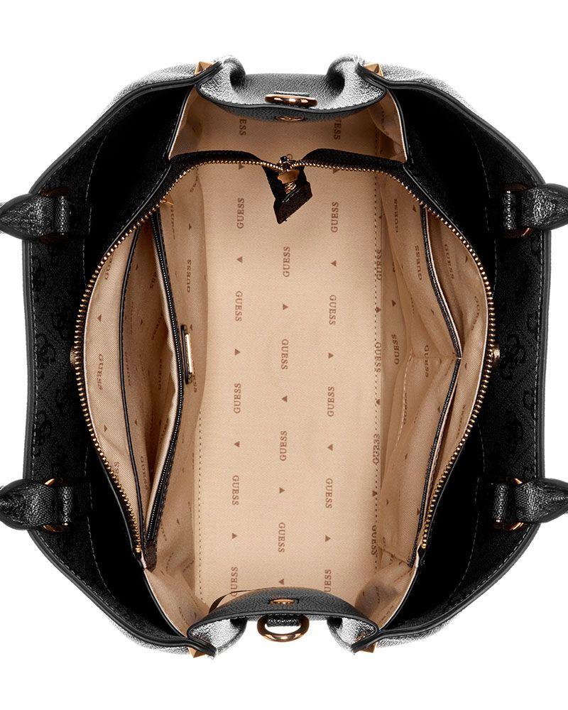 Cartera Guess Mujer Meridian Ii Girlfriend Satchel Gris Oscuro-3