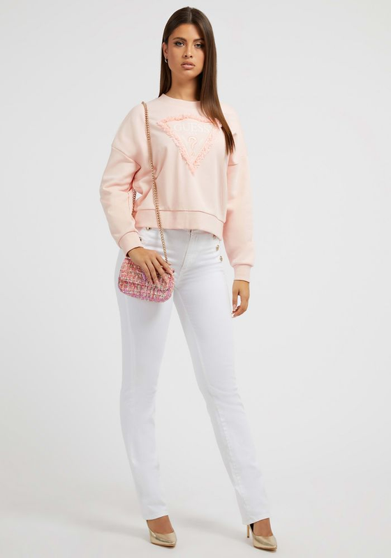 Poleron Guess Mujer Activewear Tops Rosado.-1