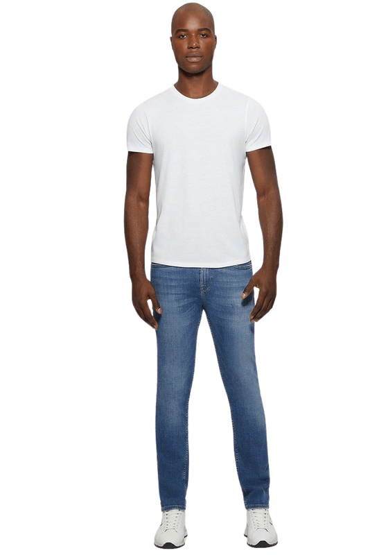 Jeans Guess Hombre Slim Straight Celeste-0