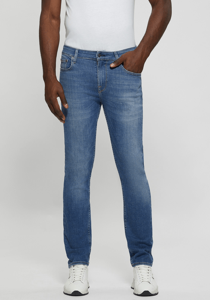 Jeans Guess Hombre Slim Straight Celeste-1
