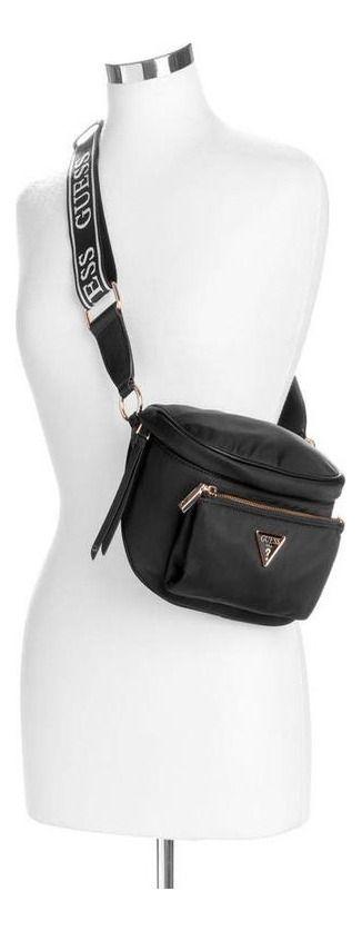 Mini Cartera Mujer Guess Power Play Mini Sling Negro-3