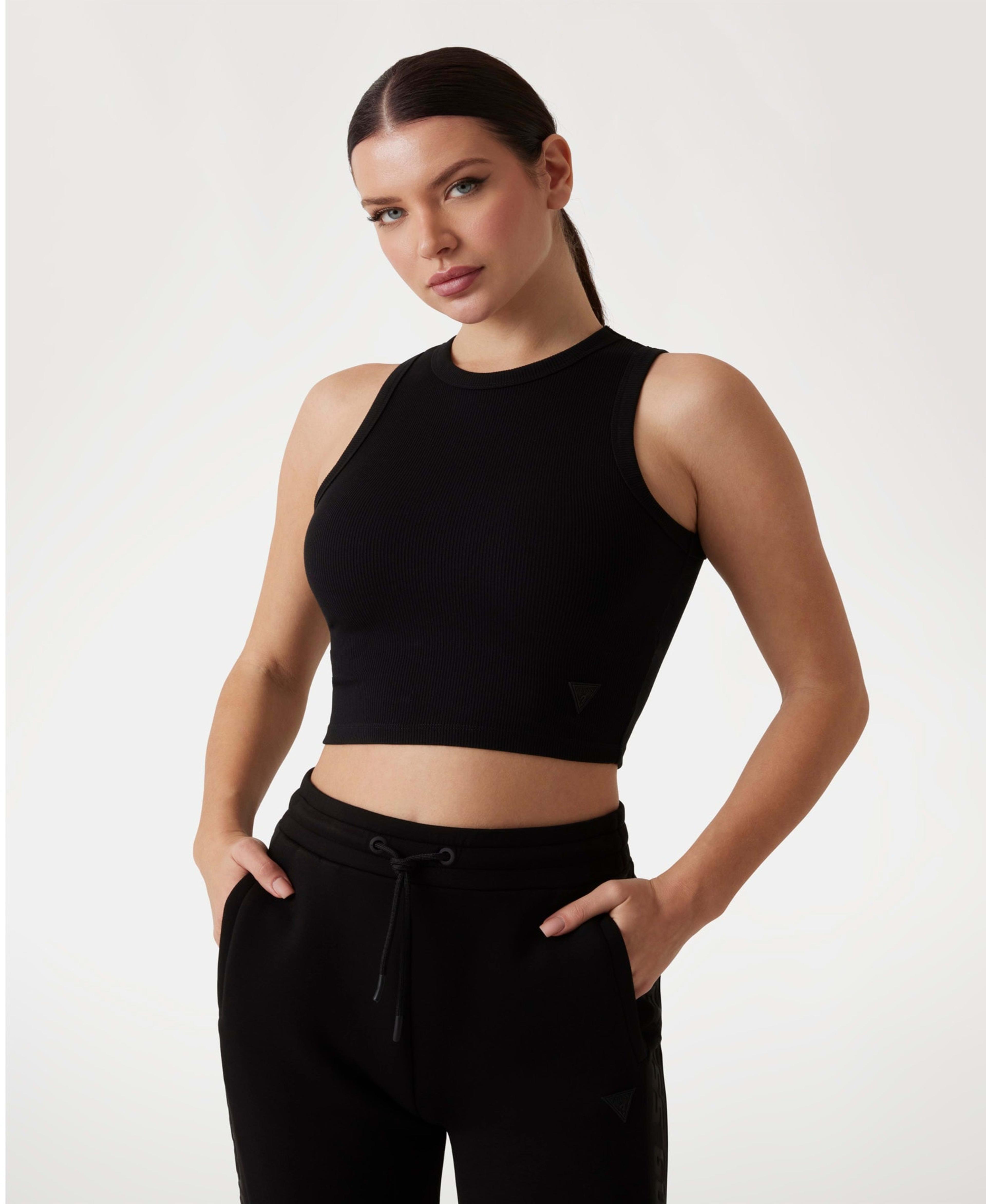 Top Guess Mujer Edie Tank Top Negro-0