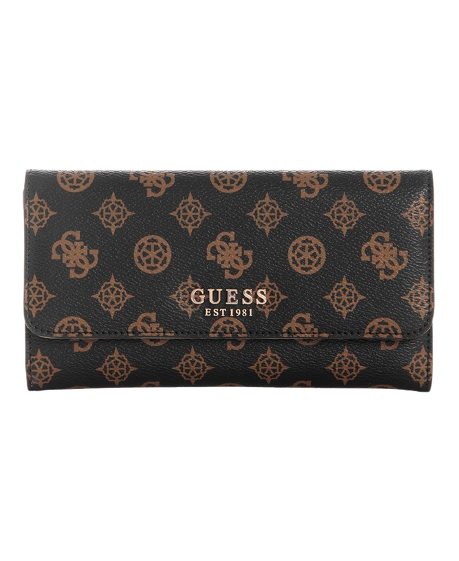 Billetera Guess Mujer Laurel Slg Multi Clutch Café-0