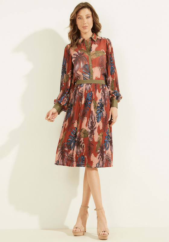 Camisa Guess Mujer Ls Lorena Shirt Multicolor-3