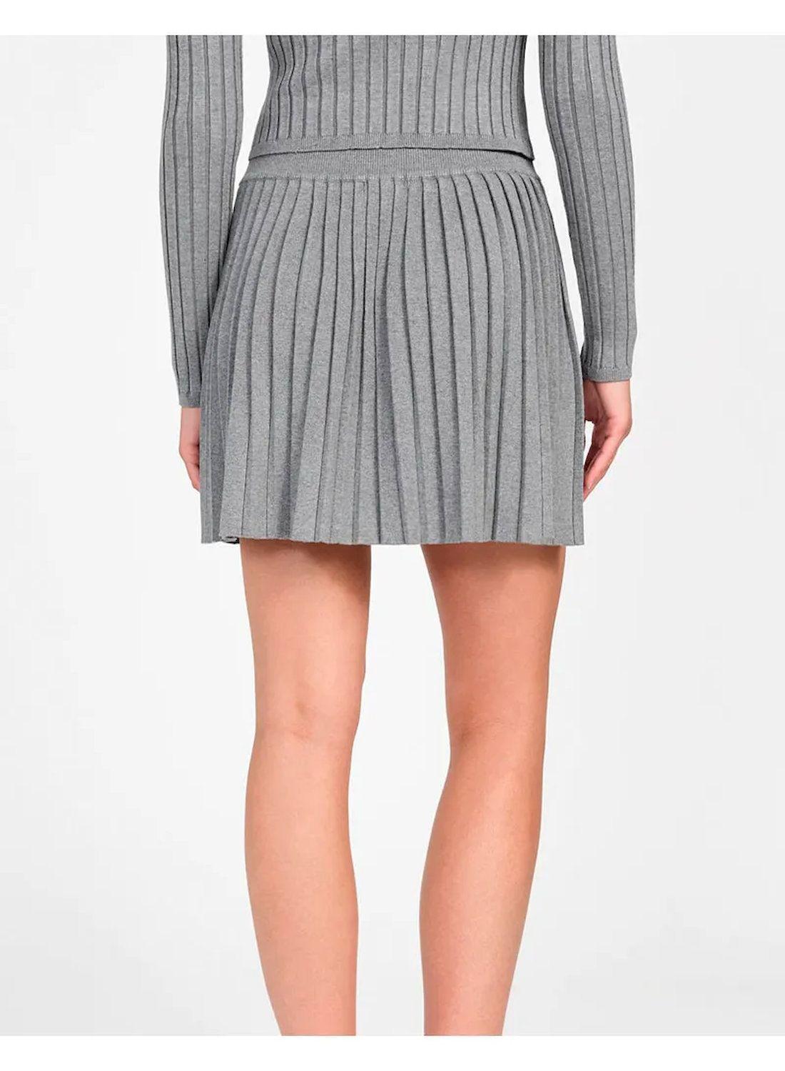 Falda Guess Mujer Pleated Miranda Gris-2