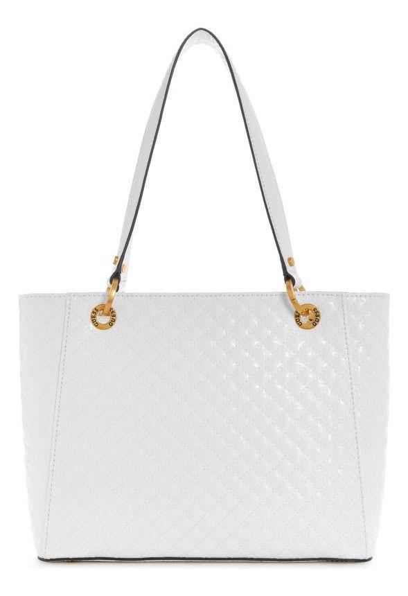 Cartera Guess Mujer Nerina Small Noel Tote Blanco-2